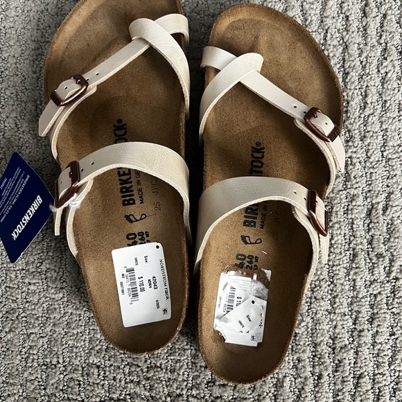 Birkenstock Mayari Pearl White Size 40 - Women’s 9.5 / 10 - Picture 5 of 8